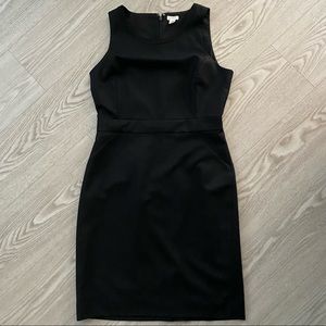 J Crew Sleeveless Dress Black Sz 8